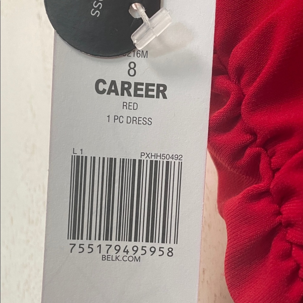 Kim Rogers Vibrant Red Midi Dress - Picture 13 of 13